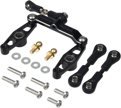 1/10 RC Car Aluminum Ball Bearing Crank Steering Arms Set for Tamiya TT-02 / TT-02D / TT-02E Racing Car Upgrade Parts