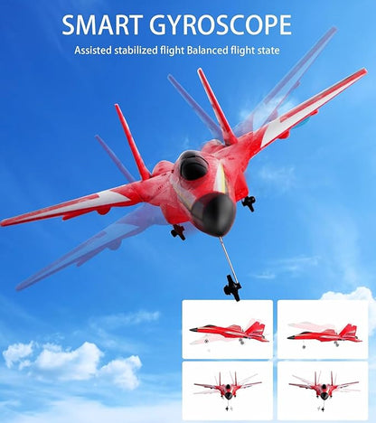 Remote Control Airplane for Ages 14 Years 2 Channels Foam RC Planes Jet Wireless ToyHobby RC Glider Aircraft for Beginners Teen Adult Yellow
