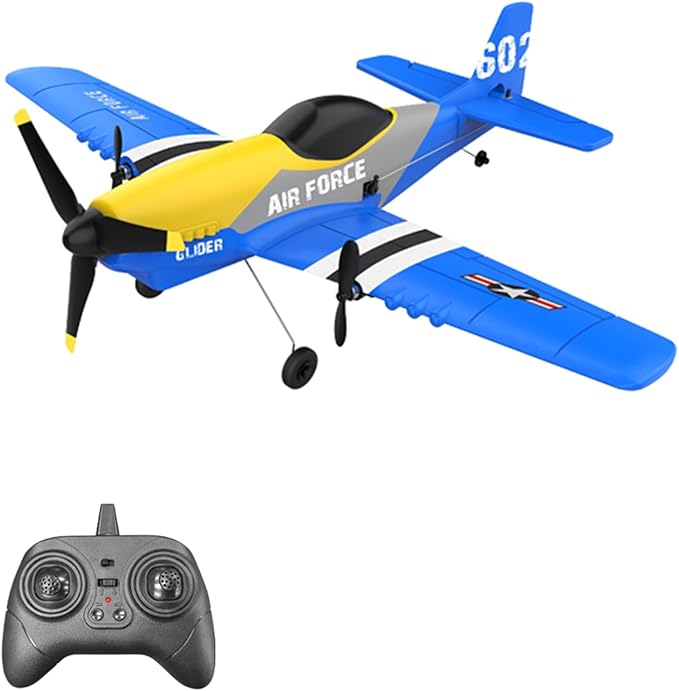 GoolRC RC Plane 3 Channel Remote Control Airplane 2.4GHz RC Aircraft Easy to Fly RC Glider Fighter with Gyro Stabilizer for Adults &amp Beginners