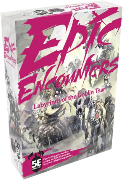 Epic Encounters: Labyrinth of The Goblin Tsar – 20 Unpainted Miniatures by Steamforged Games – Compatible with DND Dungeons and Dragons and Other Tabletop RPG TTRPG Games