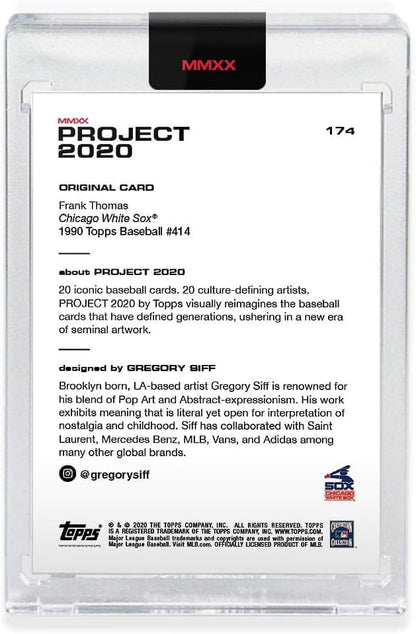 Topps Project 2020 Card 174-1990 Frank Thomas by Gregory Siff
