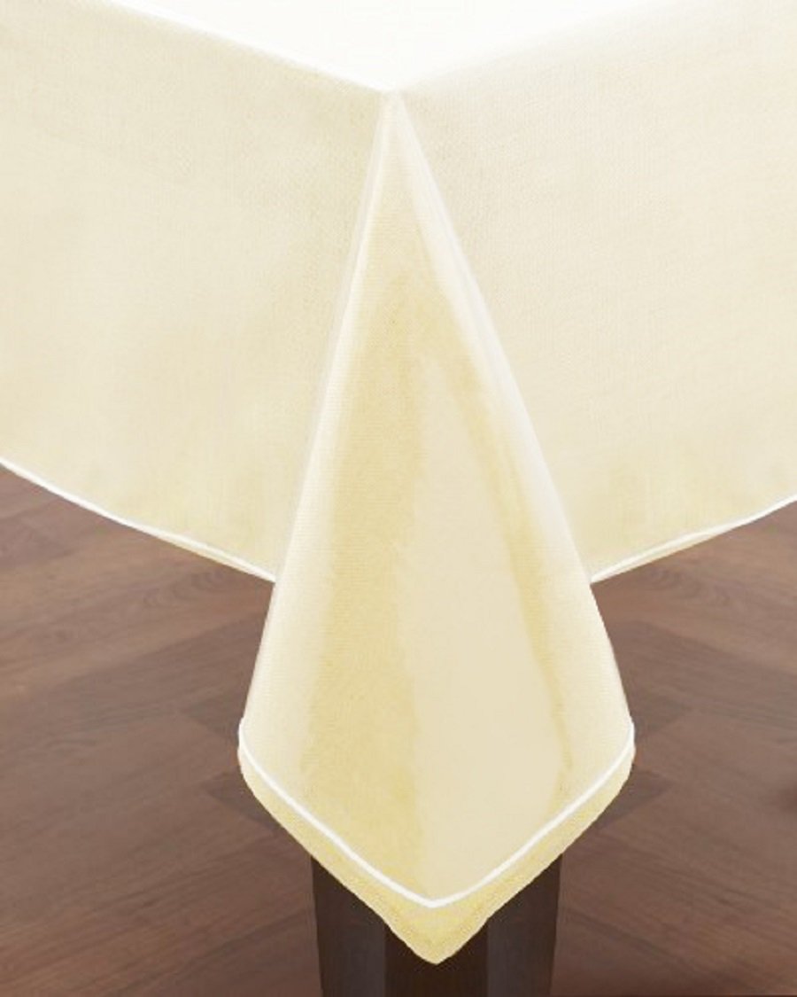 Elaine Karen Clear Plastic Table Cover Protector 100% Waterproof Table Protector Crystal Clear Plastic Tablecloth Cover for Dining Table Heavy Duty Vinyl, 60" x 90" Rectangle