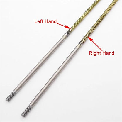 RC Boat 4mm 350mm Flexible Shaft CW CCW Drive Cable Shaft Strut Mount 36mm Propeller for RC Boat Speed Mono V Oval Catamaran(LH and RH)