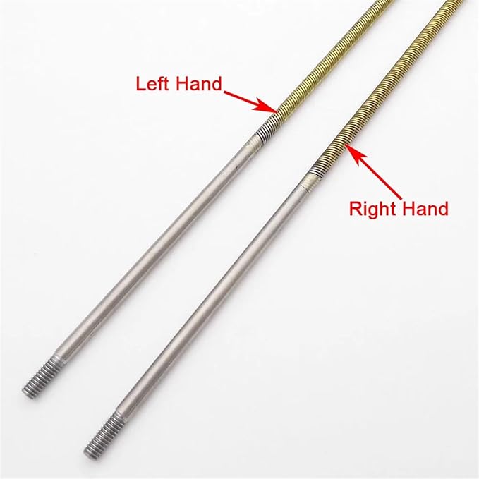 RC Boat 4mm 350mm Flexible Shaft CW CCW Drive Cable Shaft Strut Mount 36mm Propeller for RC Boat Speed Mono V Oval Catamaran(Left Hand)