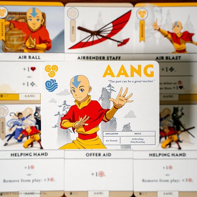 Avatar: The Last Airbender: Aang's Destiny Cooperative Deck Building Strategy Board Game Play as Aang Katara Appa &amp More Fun for Family Game Night Ages 10+ 2-4 Players 60 Minutes