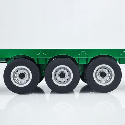 TOUCAN RC HOBBY HUINA 1/18 Plastic Flatbed Semi Trailer 1502 for Radio Controlled Tractor Truck 1501 Electric Support Legs Battery No Light