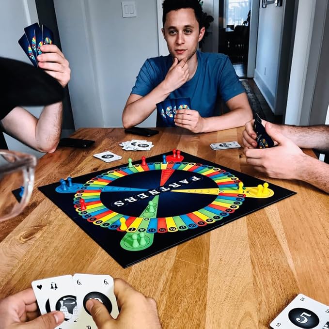 PARTNERS Board Game | 1st USA Edition | A 4 Player Strategy Board Game Played in Teams of 2 | Perfect for Game Night with Family Friends Adults Teens All Ages