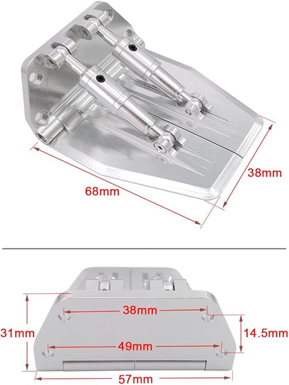 RC Boat Trim Flaps Simulate Trim Tabs 68mm*57mm for Nitro Methanol Gasoline RC Racing Boat Speed Mono Oral Vee Boat