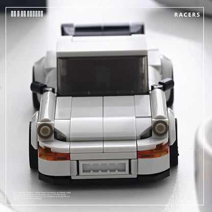 PB8816 1:32 Turbo Sports Car Buliding Blocks Set 343 Pieces MOC Super Racing Model Kit with Display Container Clamping Blocks Toy Gift for Adults
