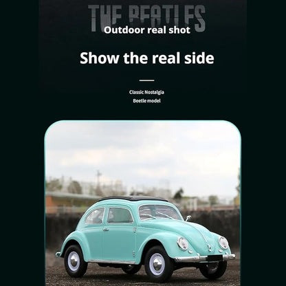 1:16 Scale Remote Control Car Simulation Classic Beetle Model 2.4GHz 4CH High Speed Retro Racing Sport Car with LED Ligjhts Mini Drift Cars for Adult - Blue