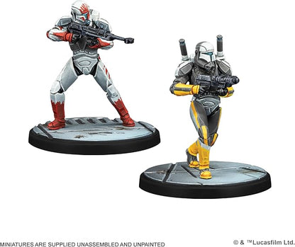 Asmodee Star Wars Shatterpoint Delta Squad Form Up Squad Pack - Includes Boss Fixer Sev &amp Scorch Tabletop Miniatures Strategy Game for Kids and Adults Ages 14+ 2 Players 90 Min Playtime