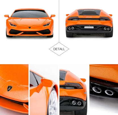 RASTAR Remote Control Car | 1:24 RC Lamborghini HURACÁN LP610-4 Toy Car Model Vehicle Orange