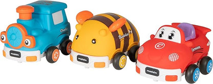 MUKIKIM My Little Ride - Charlie The Train. Your Child's First Remote Control Car. Safe &amp Durable for Ages 2+ Toddlers/Young Kids. Cartoon RC Car with Disassemble Soft Shell &amp Crash-Resistant