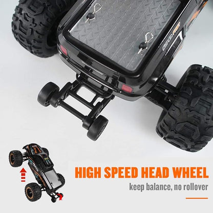 GoolRC 16889A RC Car 1:16 Scale Remote Control Car 4WD 45KM/H High Speed RC Truck with Brushless Motor 2.4GHz All Terrain Off Road RC Crawler Electric Vehicle Toy for Adults (Blue)