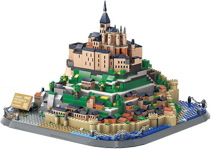 1392Pcs Mont Saint Michel France Building Set World Landmark Architecture Model Collectible Toy for Kids and Adults