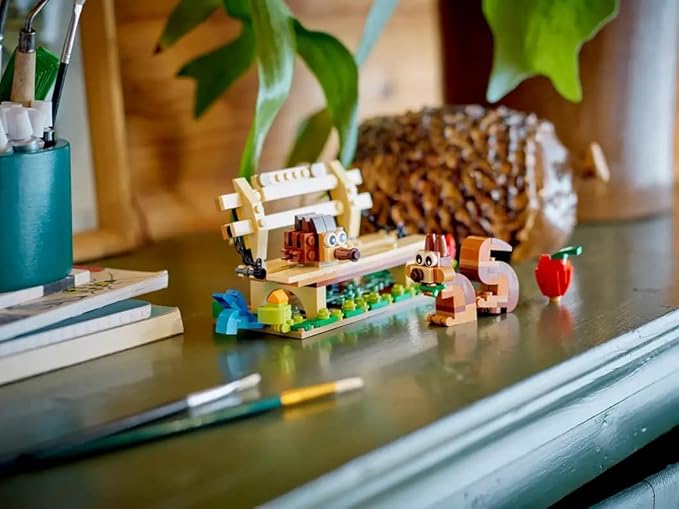 LEGO Creator 3in1 Birdhouse 31143 Birds to Hedgehog to Beehive Set Forest Animal Figures Building Toys for Kids Ages 8 Years and Over Colorful Toy Set Gift Idea