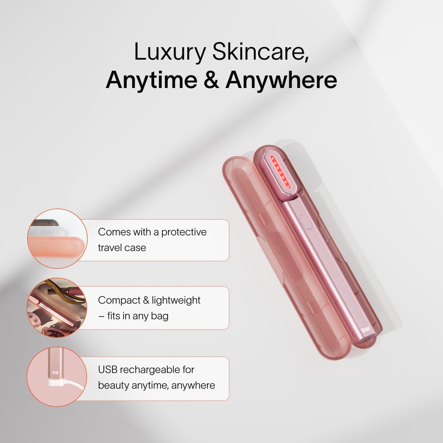 Solawave Skincare Wand & Serum – 4-in-1 Galvanic Current, Face Massager, & Red Light Therapy Wand – 1 Oz Activating Serum for Anti-Aging, Wrinkle Reduction, Face Lift & Hyperpigmentation Skin Care