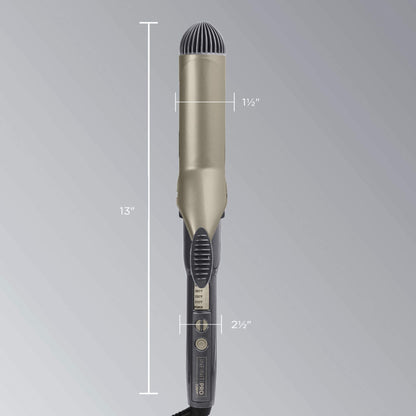 CONAIR INFINITIPRO Tourmaline 1 1/2-Inch Ceramic Curling Iron, 1 ½ inch barrel produces soft waves – for use on medium and long hair