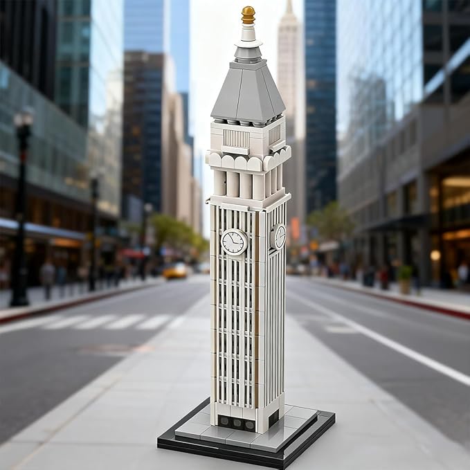 New York Metropolitan Life Insurance Building Blocks Set 1:800 Scale NYC Landmark Architecture Collectible Model Kit for Adults &amp Teens (377 Pieces)