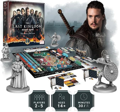 The Last Kingdom: Board Game - Hit Netflix Series Brought to Life | 2-5 Player Strategy Game with Miniatures