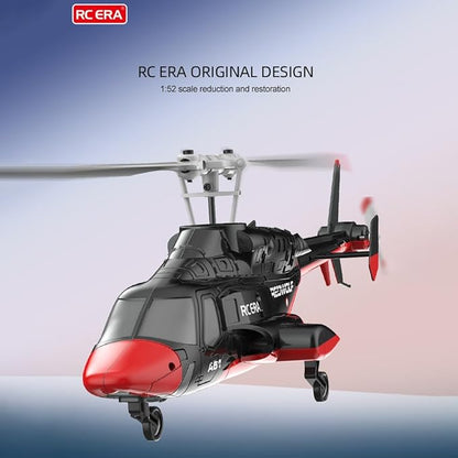 RC ERA A61 RC Helicopter with One-Key Takeoff/Landing 1/52 Scale Air-Wolf Single Rotor 2.4G 4CH Heli Aircraft Altitude Hold Optical Flow Positioning for Adults &amp Hobbyists