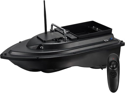 RC Fishing Bait Boat with 2 x 5200mAh Batteries &amp Carrying Bag 1640FT Remote Range 3.3LB Load Capacity Speed Cruise Night Lights – Remote Control Carp Bait Boat (Black)