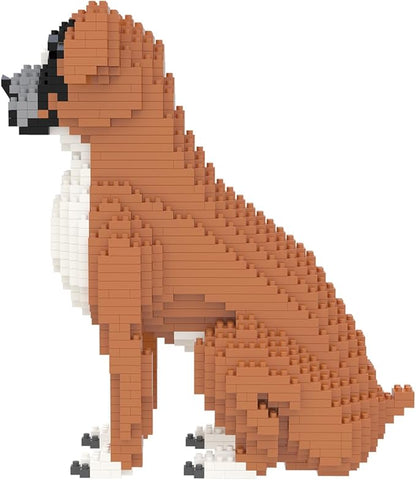 Larcele Micro Dog Building Blocks Mini Pet Building Toy Bricks 1061 Pieces KLJM-02(Boxer)