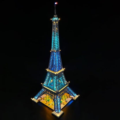 VONADO LED Light Kit Compatible with Lego Eiffel Tower Set 10307 Classic DIY Building Lighting Compatible with Lego Architecture 10307 (NOT Model)