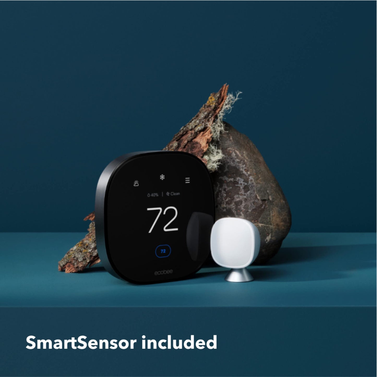 ecobee Smart Thermostat Premium with Smart Sensor and Air Quality Monitor - Programmable Wifi Thermostat - Works with Siri, Alexa, Google Assistant