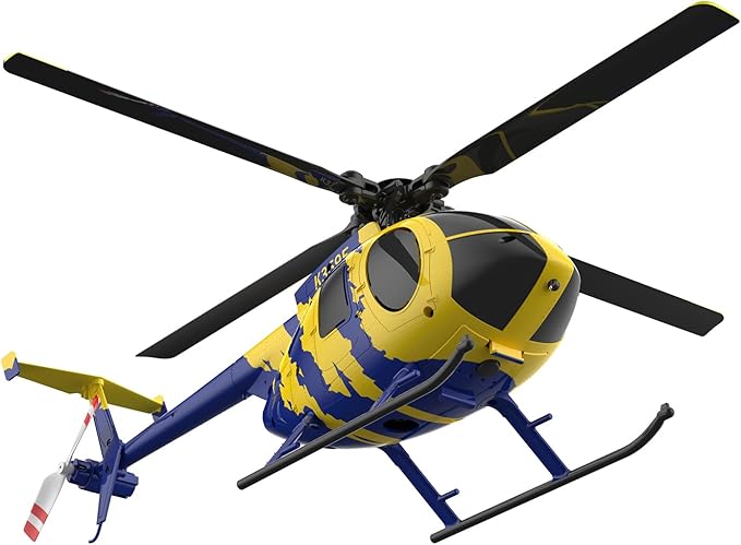 RC ERA C184 MD500 RC Helicopter 2.4G 6-Gyro 4CH Stabilized Helicopter Remote Control Aircraft with Optical Flow Sensor for Adults Enthusiasts
