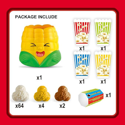 Kids Board Games for Family Night Party Games Who get’s Most Popcorn Board Game for Adults and Kids 8-12 2-4 PlayersEaster's Day Halloween Christmas Party Game