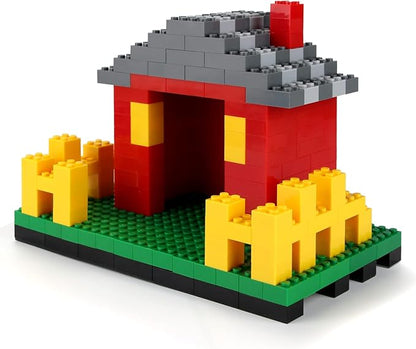 Feleph 320 Pieces 2x4 Red Bricks Parts Building Blocks Classic Creative Play Set Toy Accessories Compatible with 3001 Major Brick Brands (Red)