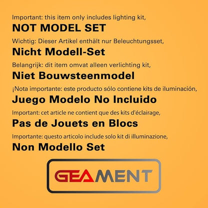 LED Light Kit Compatible with Lego Great Pyramid of Giza - Lighting Set for Architecture 21058 Building Model (Model Set Not Included)