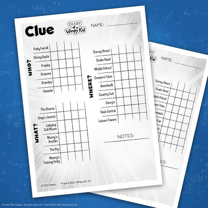 USAOPOLY CLUE: Diary of a Wimpy Kid | Solve The Mystery in This Officially-Licensed Collectible Clue Game Featuring Characters &amp Locations from The Popular Book Series Diary of a Wimpy Kid