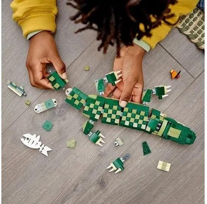 Lego Creator 3-in-1 Crocodile 31121 Building Toy Featuring Wild Animal Toys (454 Pieces)
