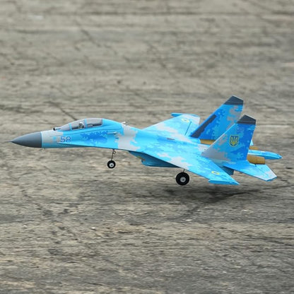Su-27 Twin 50mm EDF 4S ducted Fan Jet (Camo Blue-PNP-Transmitter Receiver or Battery not Included)