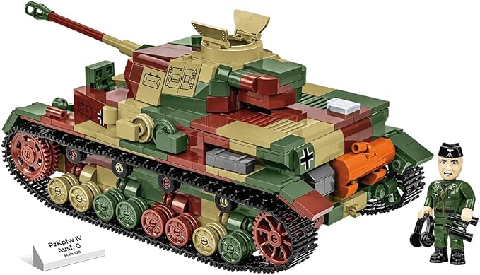 COBI Historical Collection WWII PzKpfw IV Ausf. G Tank Building Set 1107 Pieces