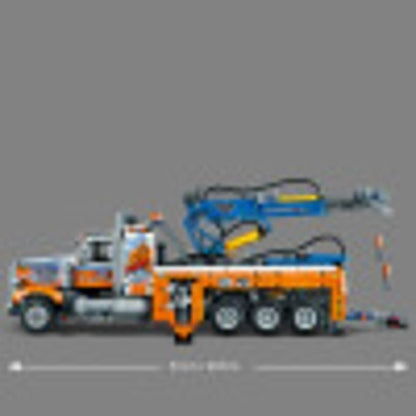 LEGO Technic Heavy-Duty Tow Truck 42128 with Crane Toy Model Building Set Engineering for Kids Series