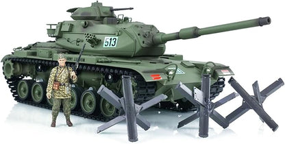 US in Stock TD 1/16 RC Tank Model Plastic for M60A3 USA RC Infrared Battle Tanks Model 320°Turret Rotation Light Sound Smoke Unit for Hobby BB Shooting Airsoft Tank That Shoot