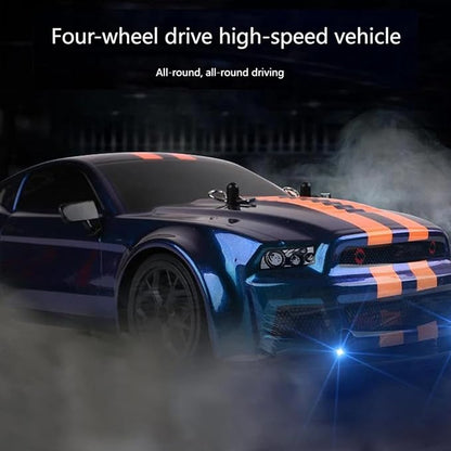 RC Drift Car 1:14 4WD 30KM/H High Speed RC Racing Car 2.4GHz Remote Control LED Lights 2 Batteries Race &amp Drift Tires for Adults (Blue)
