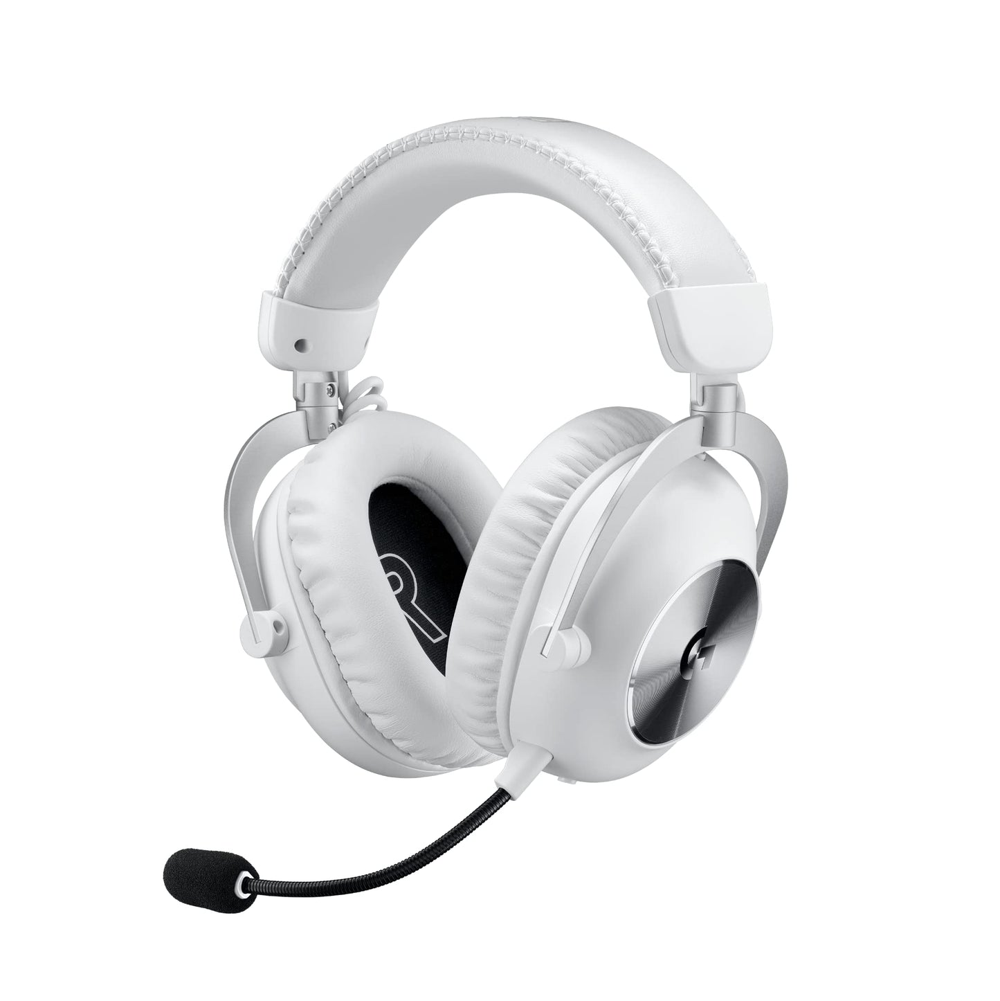 Logitech G PRO X 2 Lightspeed Wireless Gaming Headset: Wireless Gaming Headphones with Mic, 50mm Graphene Drivers, 2.02.0—7.1 Surround, Bluetooth/USB/3.5mm Aux, for PS4/PS5/PC/Nintendo Switch - White