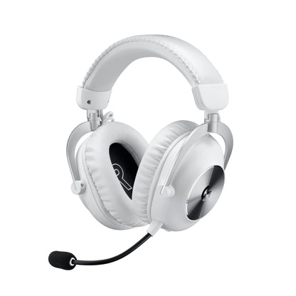 Logitech G PRO X 2 Lightspeed Wireless Gaming Headset: Wireless Gaming Headphones with Mic, 50mm Graphene Drivers, 2.02.0—7.1 Surround, Bluetooth/USB/3.5mm Aux, for PS4/PS5/PC/Nintendo Switch - White