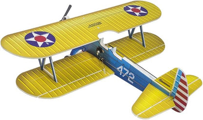 4CH Micro 450mm RC Foamy Indoor Outdoor Biplane Stearman PT-17 Kaydet (E2501)