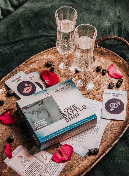 OpenMity Love Battleship – Fun &amp Playful Couple Game Date Night Box – Great Valentines Anniversary &amp Wedding Box for Couples