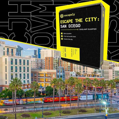 San Diego Outdoor Escape Room | Gaslamp Scavenger Hunt | Gifts for Adults &amp Families | 1-6 Players 2-3 Hours 1 Mile Walking Distance