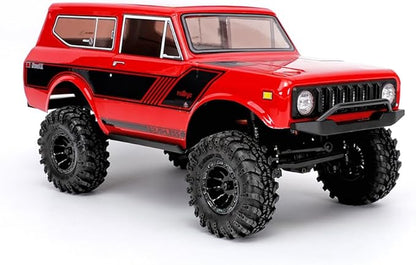 Redcat Racing Ascent-18 Scout II Brushless 1/18 Scale RC Crawler 4WD Remote Control Car Aluminum Chassis Red/Gold Dust