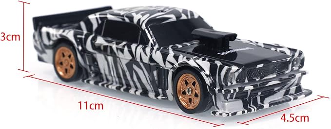 TOUCAN RC HOBBY 1/43 Radio Control Drift Car 4WD RC 2.4g Mini Race Car High Speed Model Without a Gyro for Ages 14+
