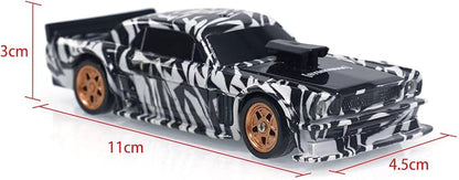 TOUCAN RC HOBBY 1/43 Radio Control Drift Car 4WD RC 2.4g Mini Race Car High Speed Model Without a Gyro for Ages 14+