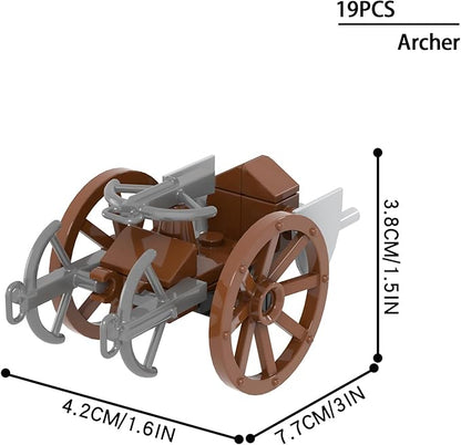 564Pcs Medieval Weapons Building Block Set Castle Defense MOC Bricks Pack Military Siege Equipment Parts Knights Battle Accessories.