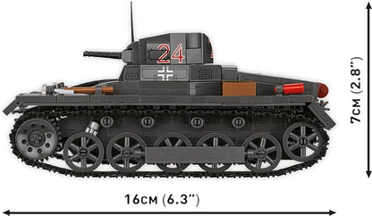COBI Historical Collection WWII Panzerkampfwagen I (France 1940) Tank Building Set 654 Pieces